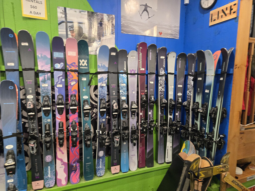 New skis at Triple Mountain Ski Shop